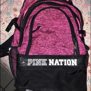 Pink backpack